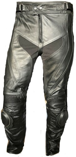 Motorradhose leder schwarz - motorradhose, leder,schwarz