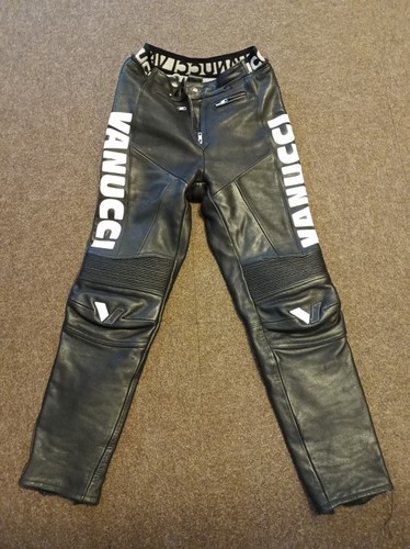 Motorradhose leder schwarz - leder,