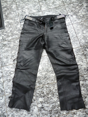 Lederhose motorradhose herren - lederhose,