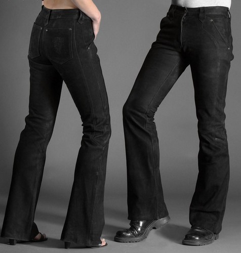 Retro nubuk lederhose - retro,